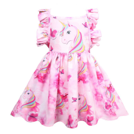robe licorne papillons sans manches
