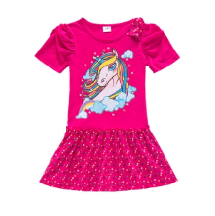 Robe Licorne Fuchsia