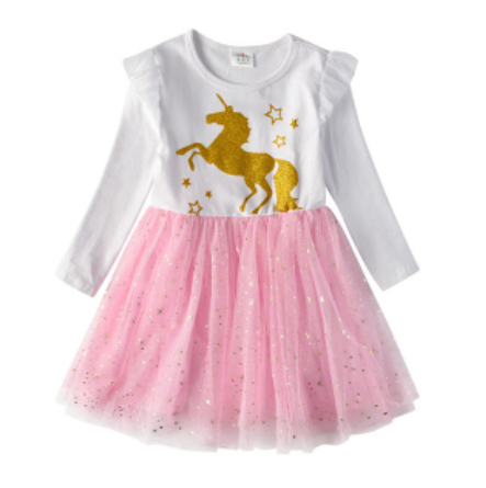 robe licorne doree