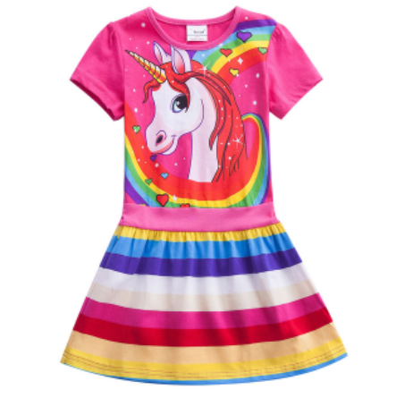 Robe Licorne Rayée