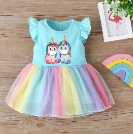 robe avec deux licornes