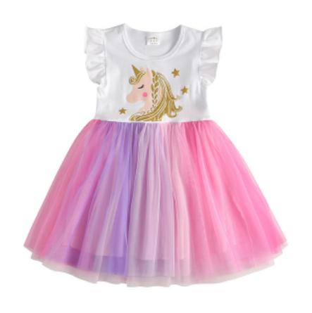 robe licorne precieuse or