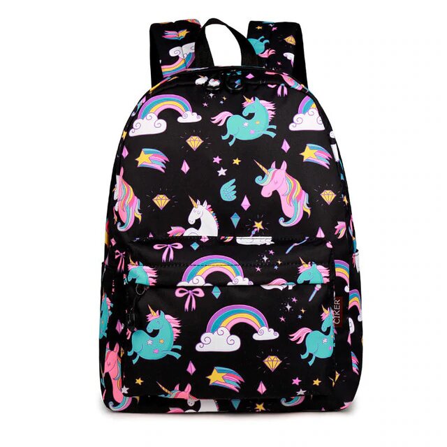 cartable licorne noir