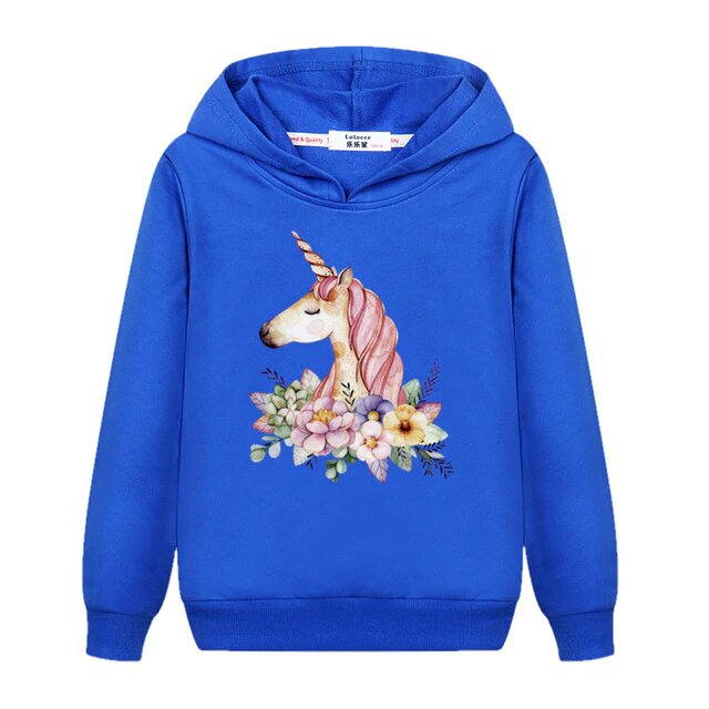 Sweat Licorne Bleu "Jir" - monde-licorne