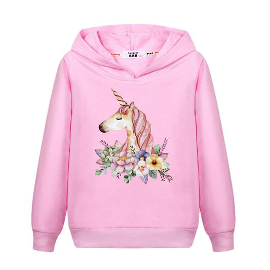 Sweat Licorne pour enfant - Rose