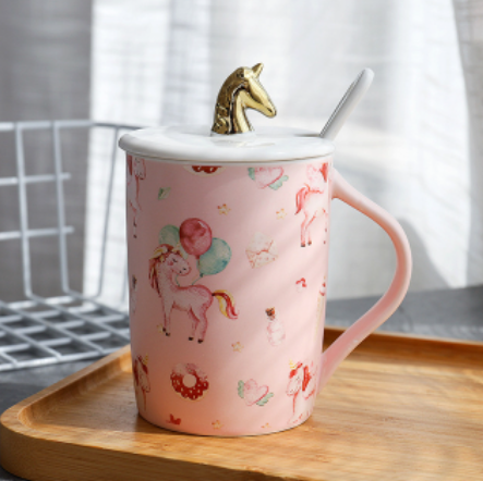 mug licorne ballon donuts coeur