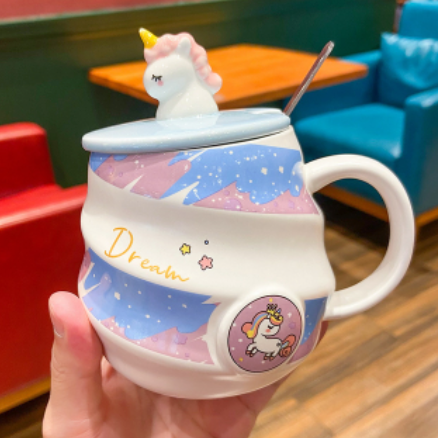 grand mug avec licornes