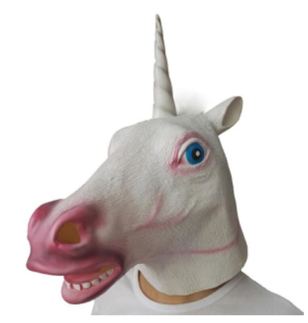 licorne blanche tete deguisement