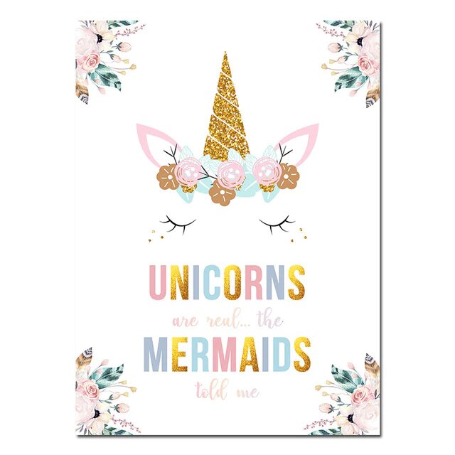 Toile Licorne Phrase Drôle