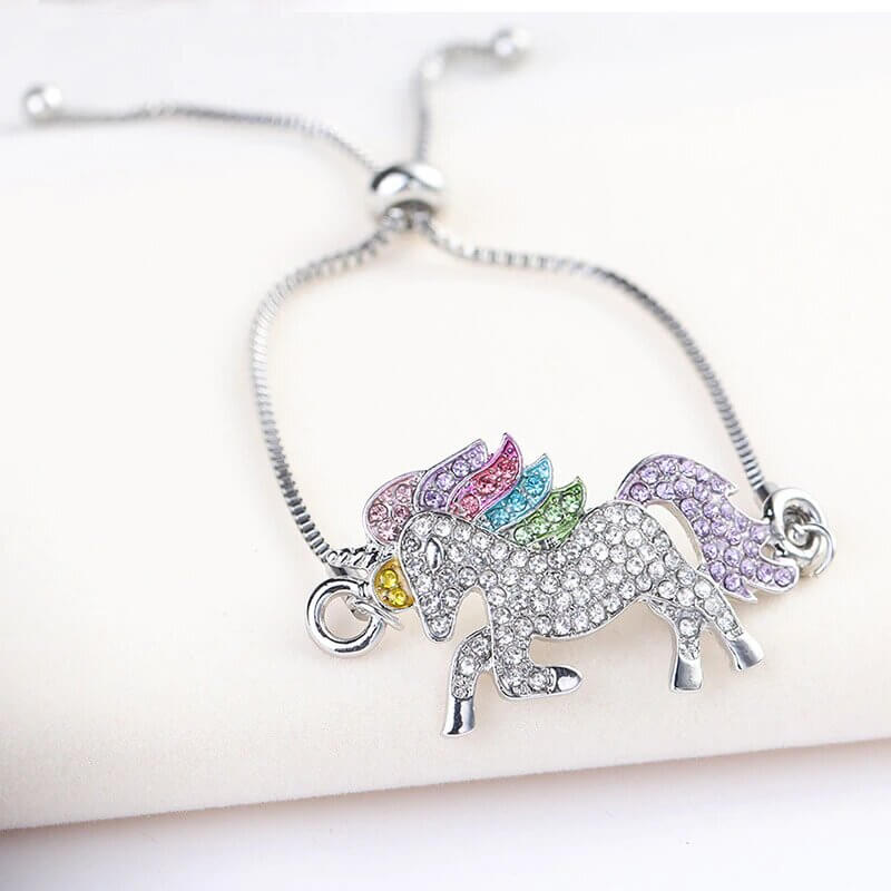Bracelet licorne argent - monde-licorne