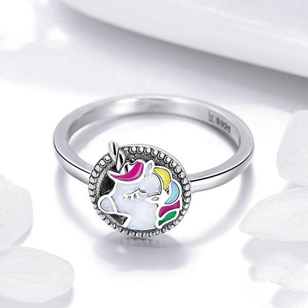 licorne kawaii en bague
