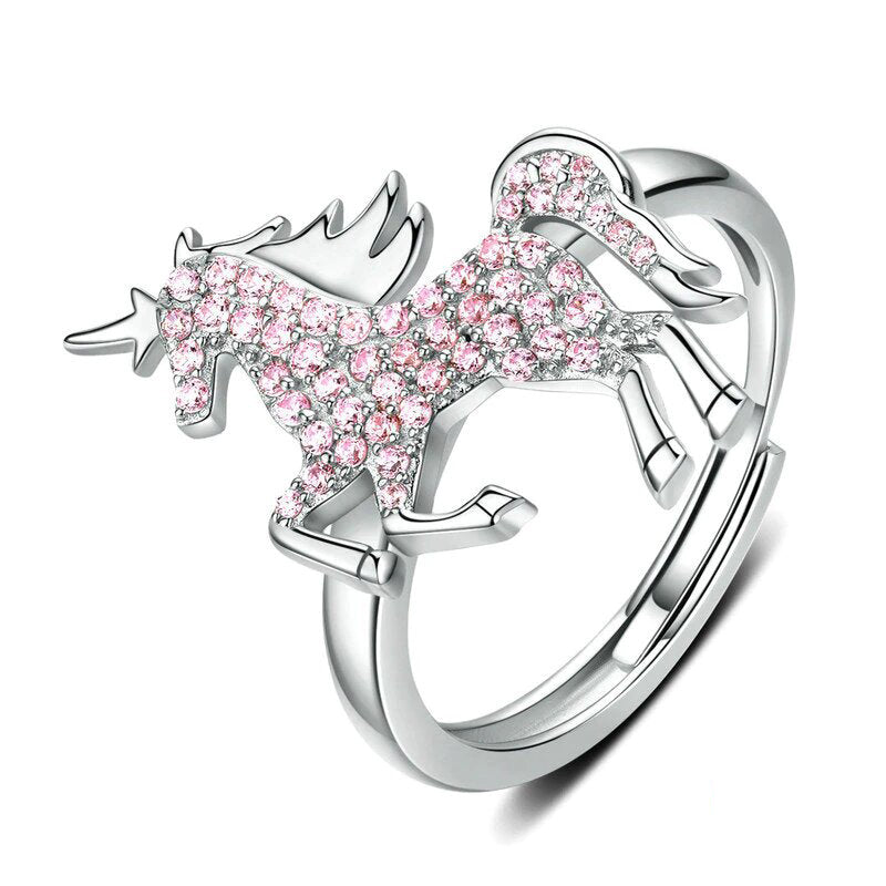 Bague licorne argent pour les femmes