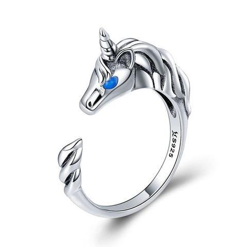 bague elegante tete de licorne