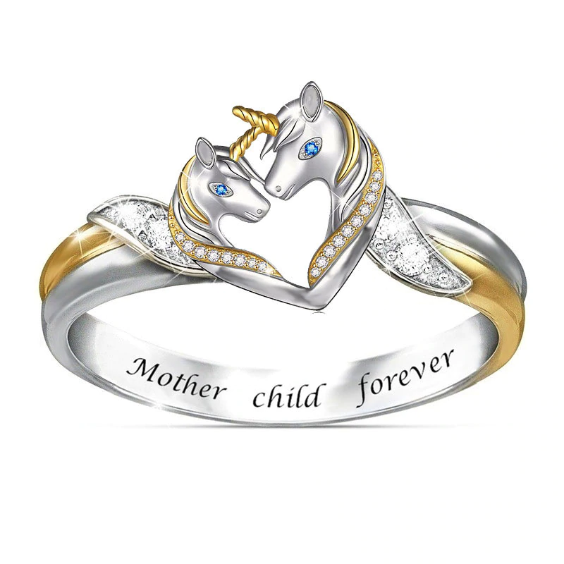 bague licorne famille