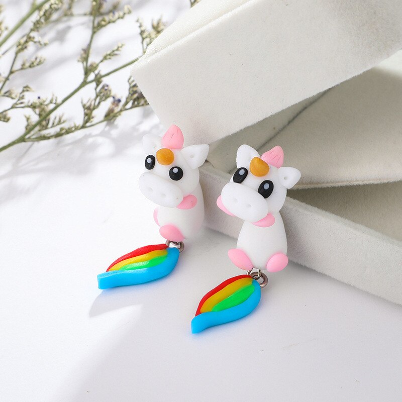 Boucles d'Oreilles Licorne Mignonne