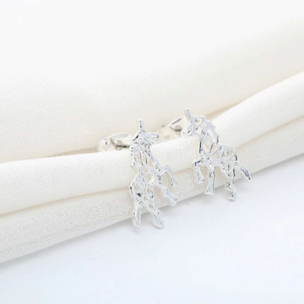 Boucle D'oreille Licorne "Silver" - monde-licorne