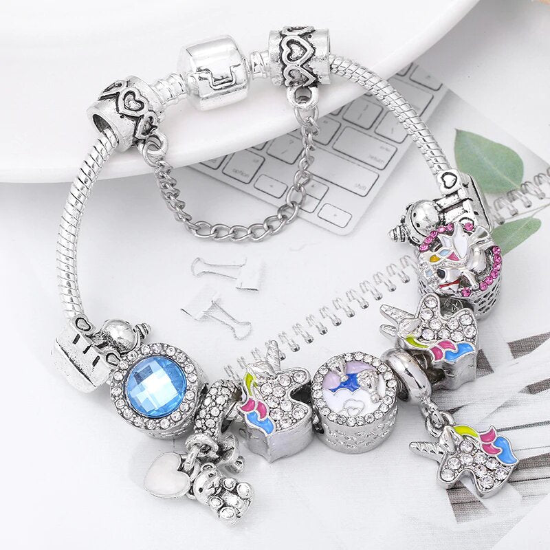 bracelet chaine licorne