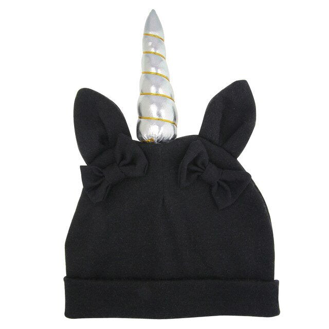 bonnet bebe licorne couleur noir