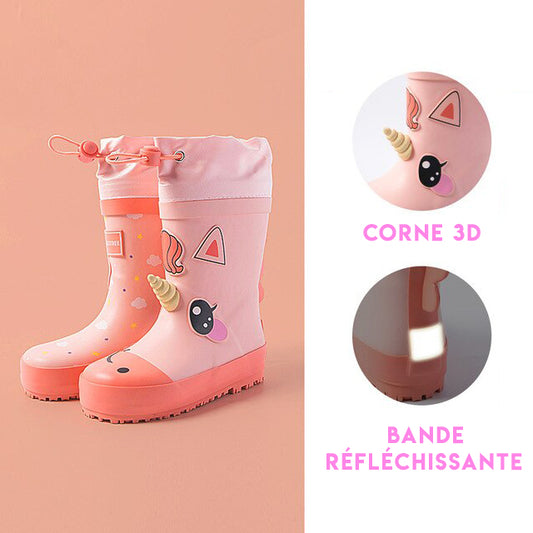 Botte Licorne avec corne qui sort en 3d