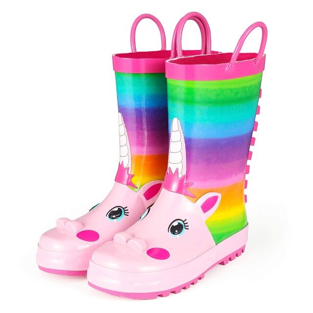 botte-de-pluie-licorne-arc-en-ciel
