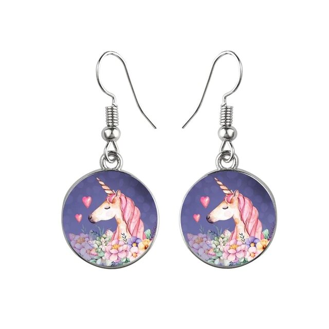 Boucle D oreille Licorne Mythique