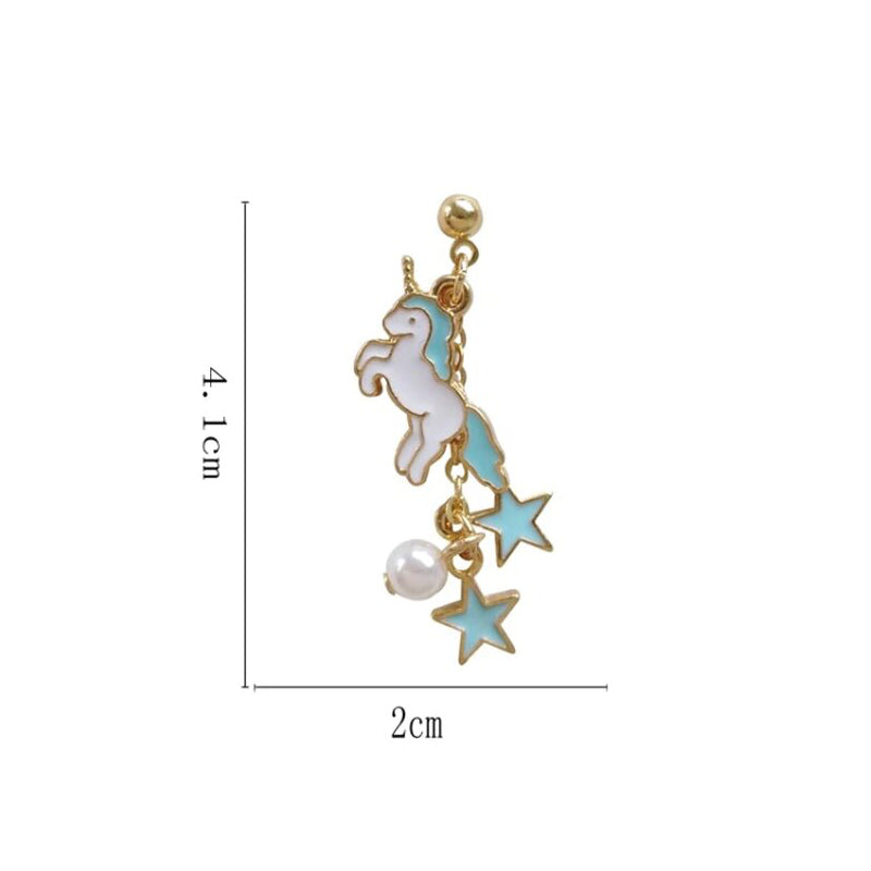 Boucle D'oreille Licorne "Pan" - monde-licorne