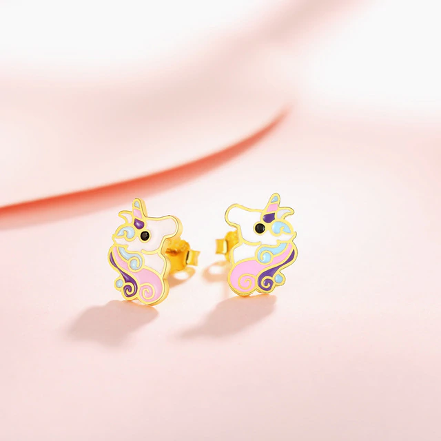 Boucles d'Oreilles Licorne Enfant