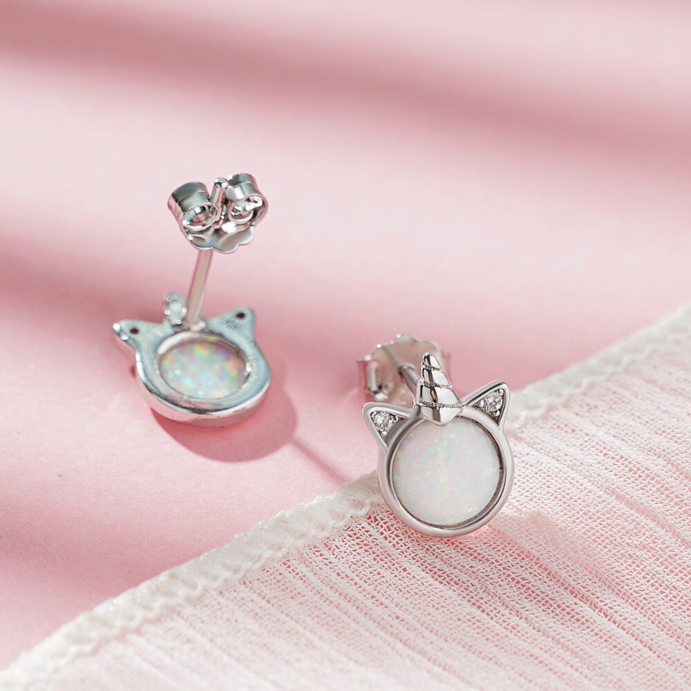 Boucles D'oreilles Ronde Licorne