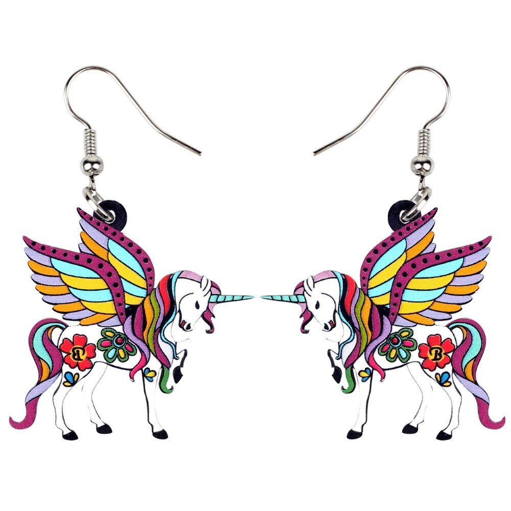 Boucles d'Oreilles Licorne Pégase