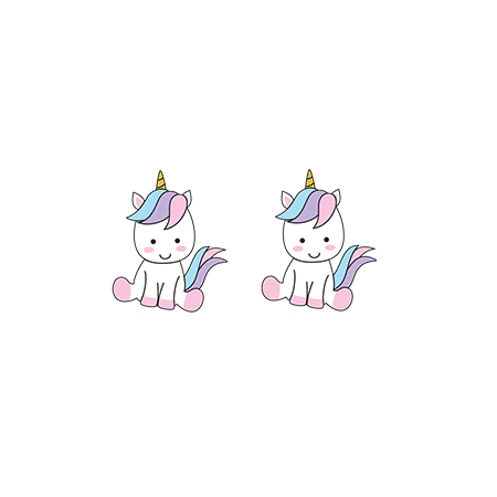 Boucles d'Oreilles Licorne Pure