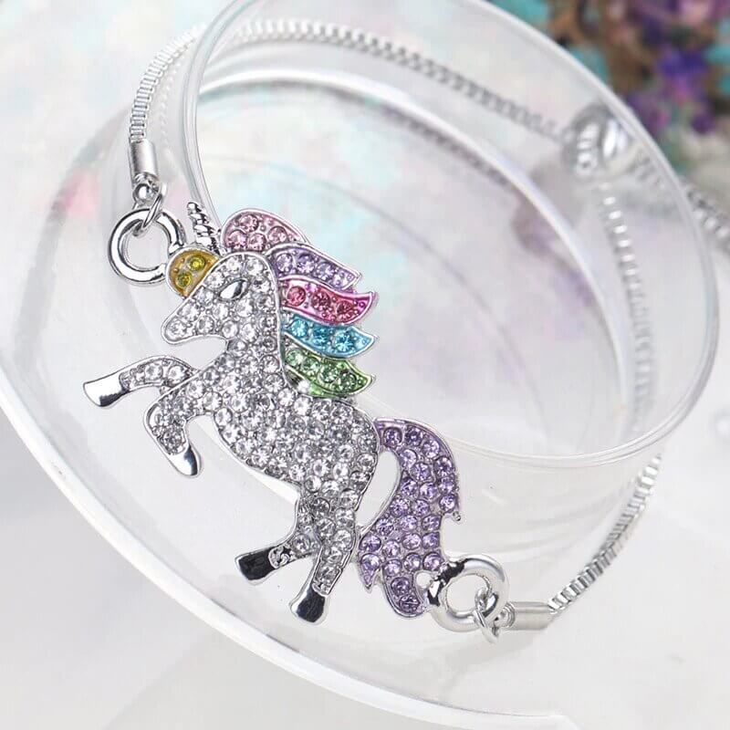Bracelet licorne argent - monde-licorne
