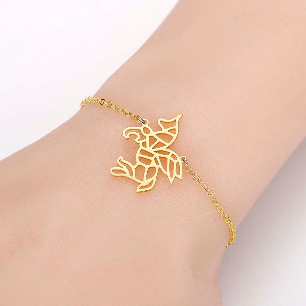 bracelet origami licorne