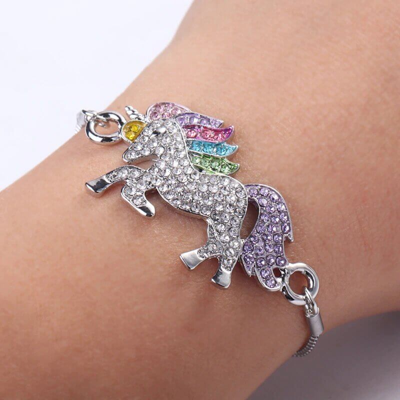 Bracelet licorne argent - monde-licorne