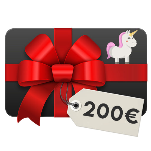 carte cadeau monde licorne