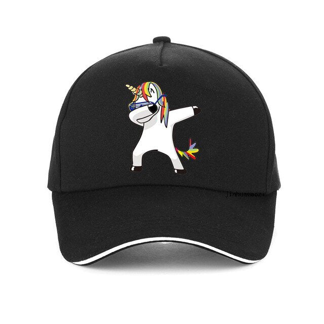 casquette noir licorne