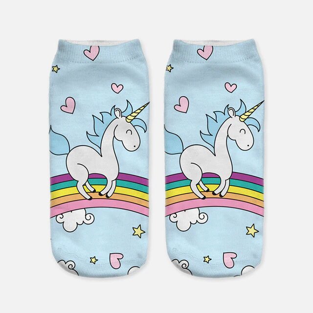 Chaussette Licorne "arc en ciel" - monde-licorne