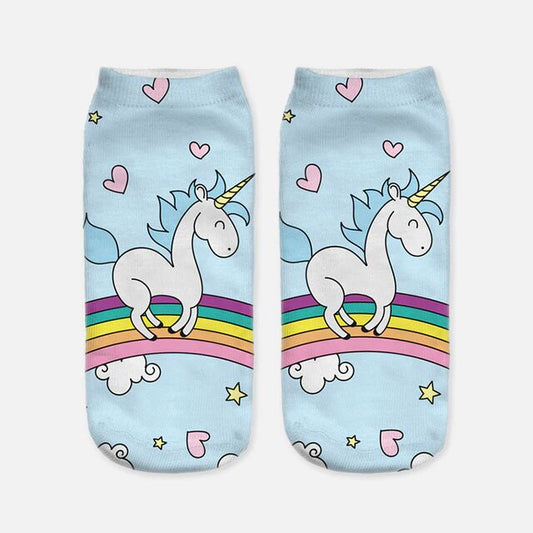 Chaussette Licorne "arc en ciel" - monde-licorne
