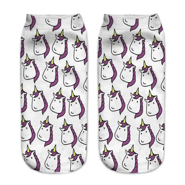 chaussette tete de licorne
