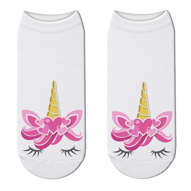 Chaussette Femme Tete licorne