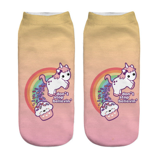 Chaussette Caca Licorne