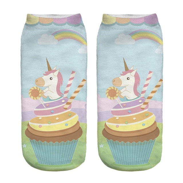 Chaussette Gâteau Licorne