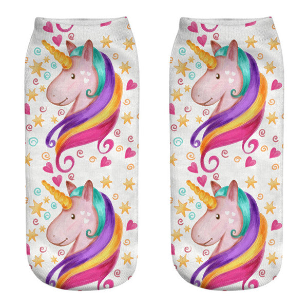 Chaussette Licorne Amoureuse
