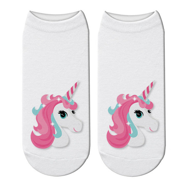 chaussette motif licorne pour fillette