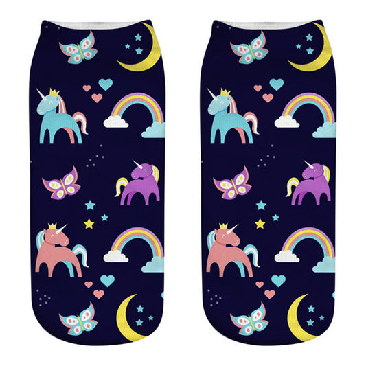 Chaussette Licorne Noir