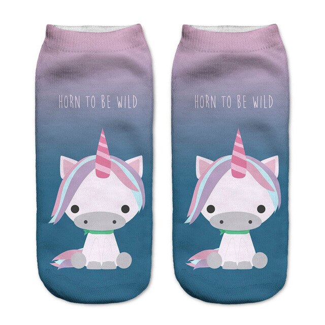 chaussette licorne horn to be wild
