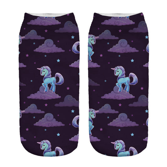 Chaussette Licorne Sombre