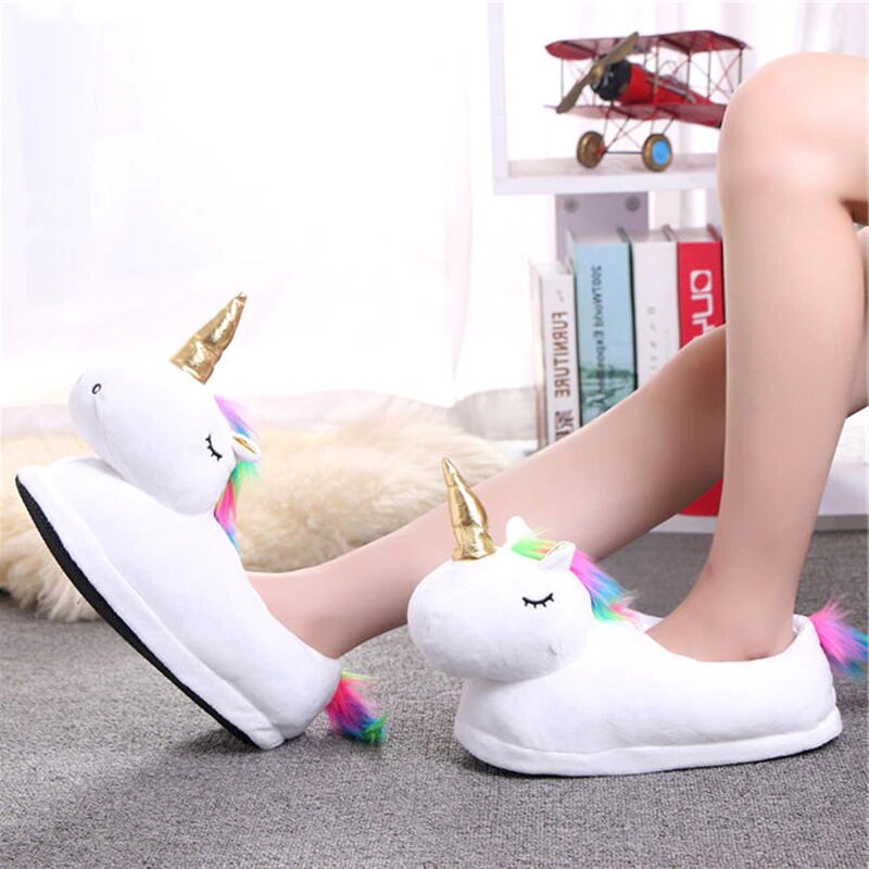 chausson licorne blanc 39