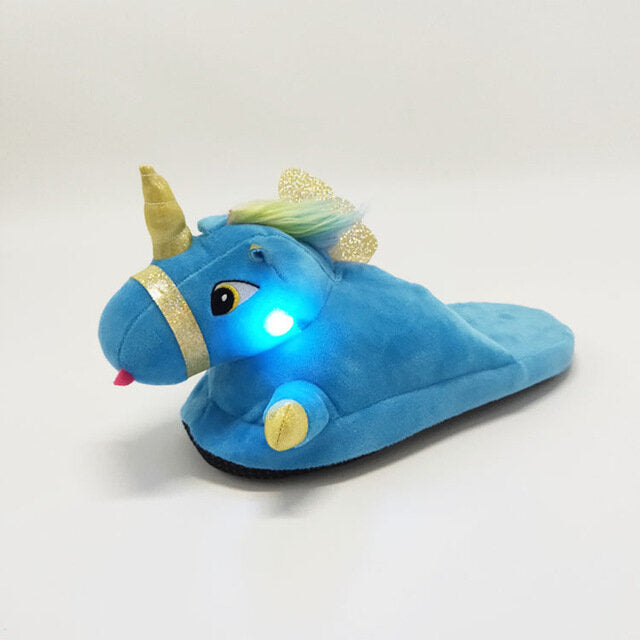chausson licorne lumineux pour homme