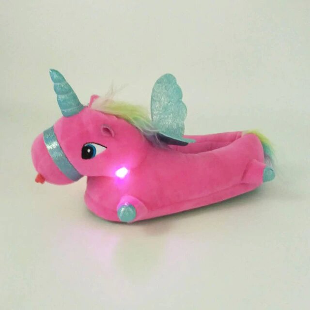 chausson licorne mignon lumineuse
