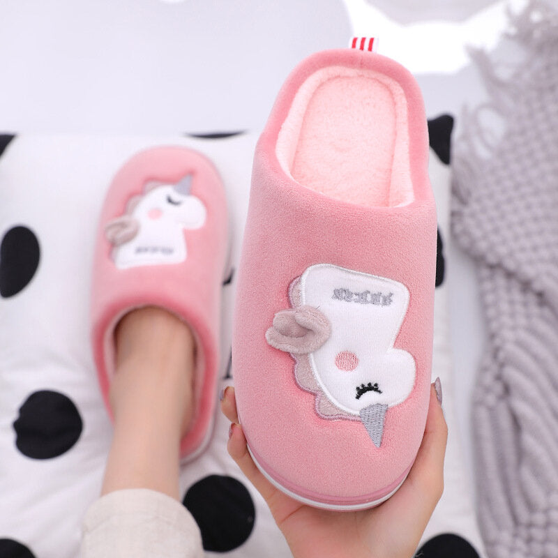 chausson fillette licorne couleur rose
